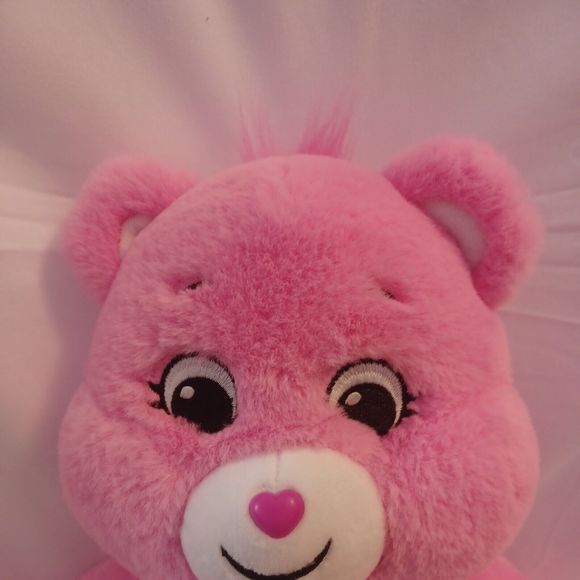 Care Bears Cheer Bear Rainbow Pink Basic Fun Plush Stuffed Animal Toy 14" 2020 - Picture 3 of 8
